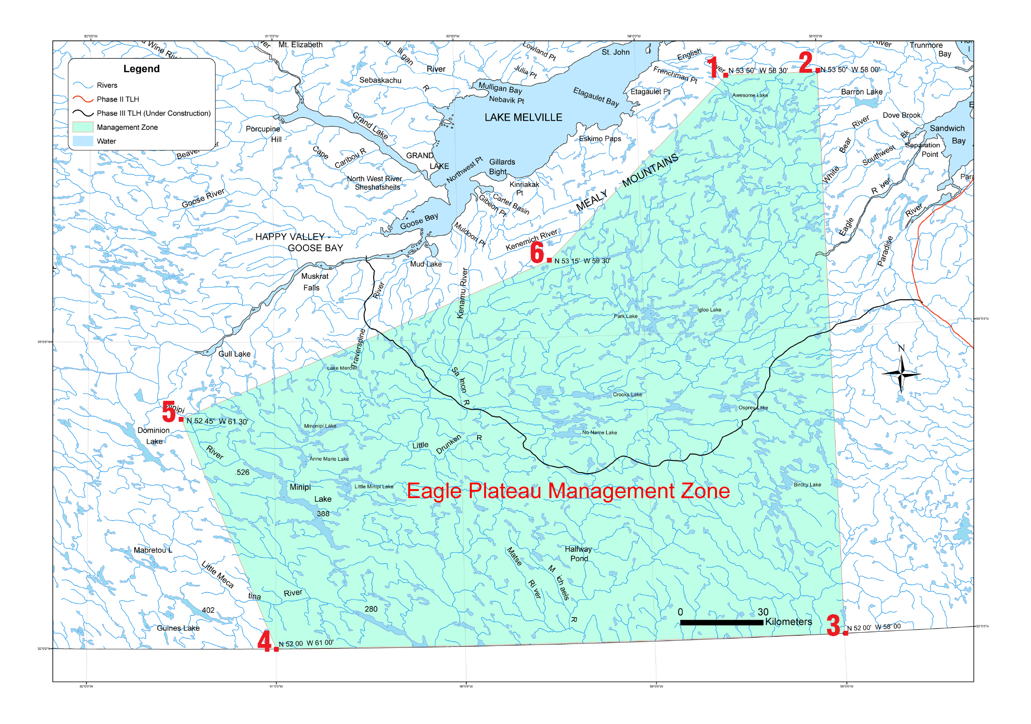 Eagle Plateau Management Zone Map